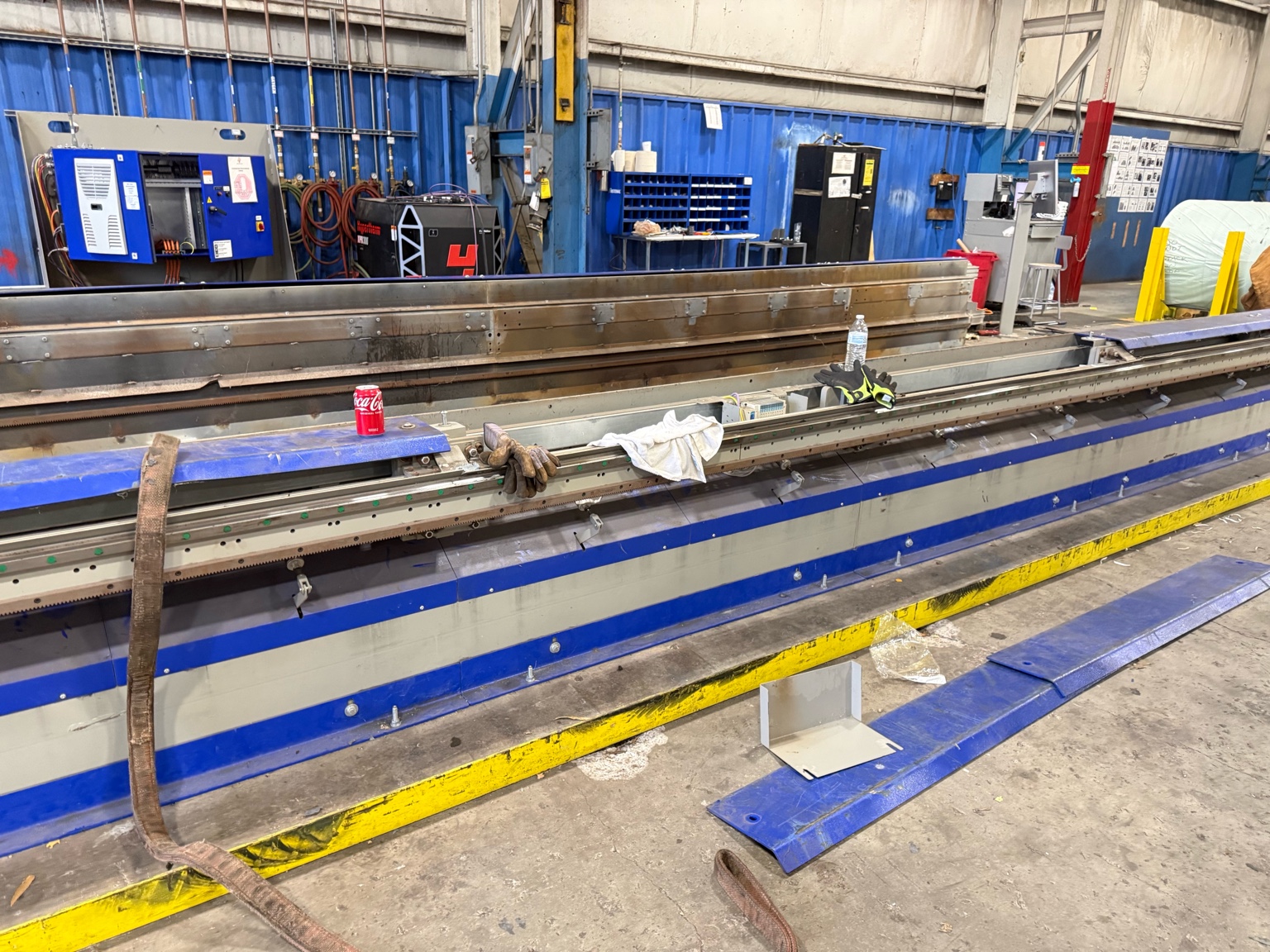 Hypertherm CNC plasma cutter on shop floor