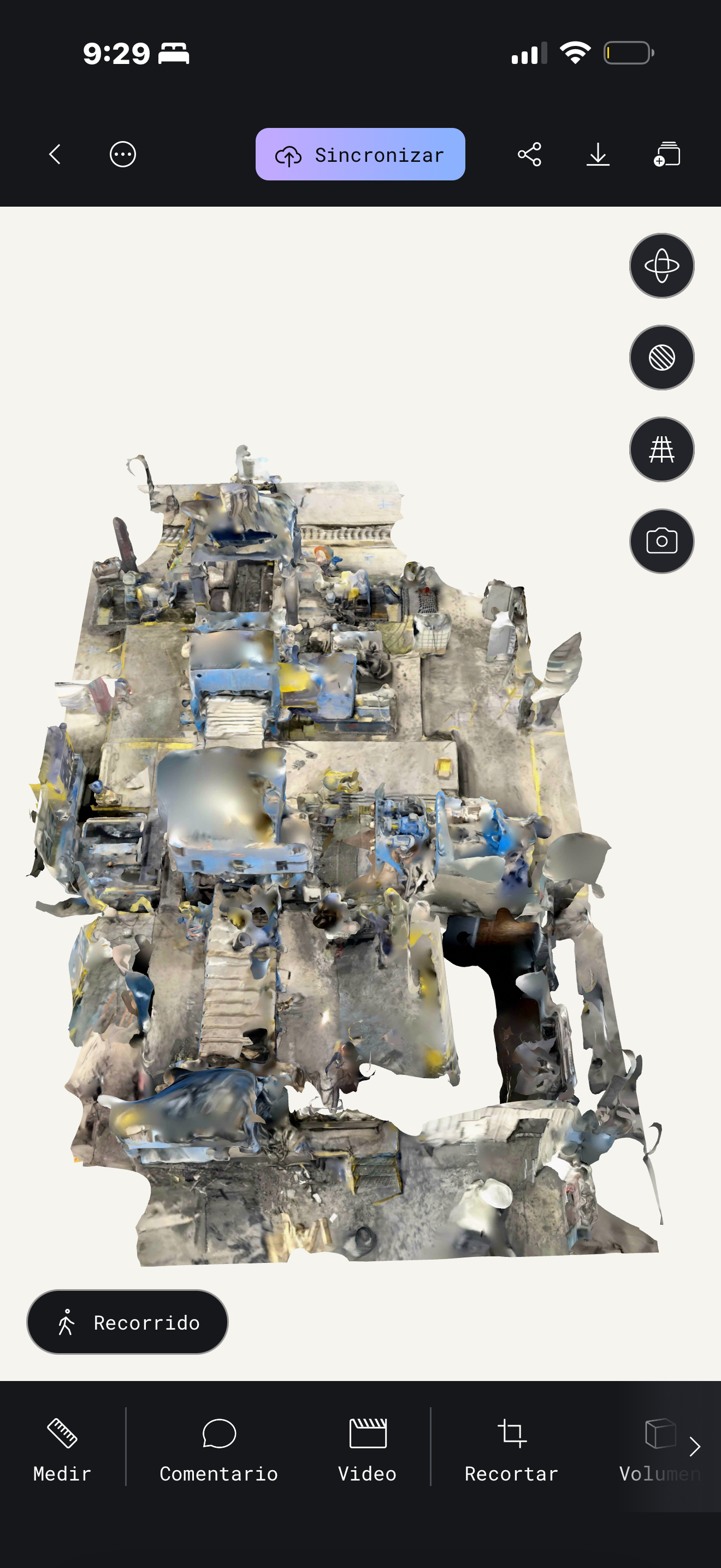 3D aerial scan of facility
